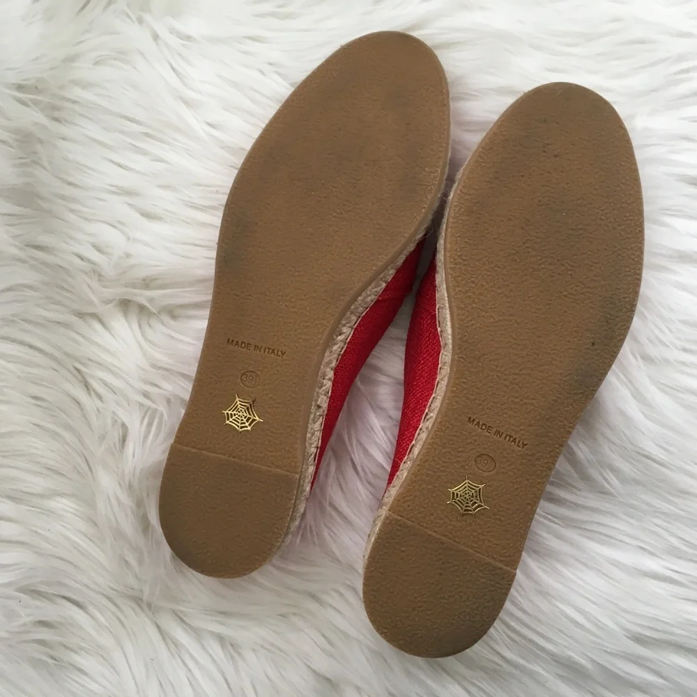 charlotte olympia kitty espadrille flats (worn once)